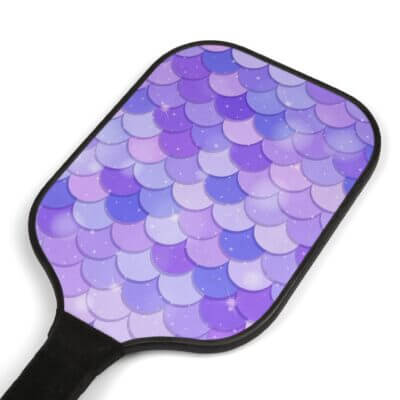 Mermaid Scale Purple Pastel Pickelball Kit